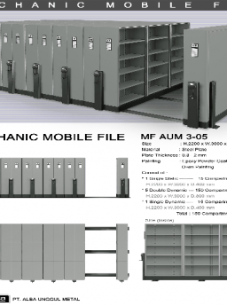 Mobile File Alba Mekanik MF AUM 3-05 B