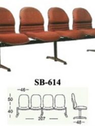 Jual Kursi tunggu kantor Subaru SB 614 Murah Di Surabaya